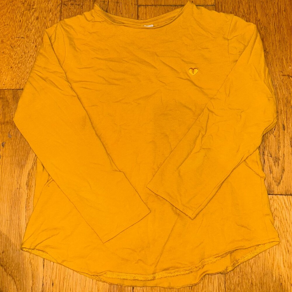 Zara Girls Mustard Yellow Long Sleeve